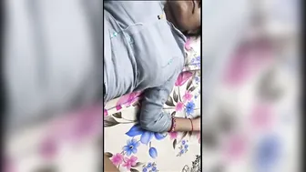 Village Aunty With Huge Tits Getting Missionary Fucked At Home