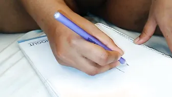 Lonely Aunty Drawing Big Cock On Paper Getting Herself Off Solo