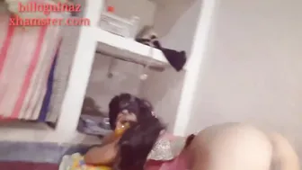 Newly Married Wife Moaning Loud During Rough Bedroom Session