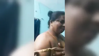 Curvy Tamil Aunty Showing Off Her Goods For The Camera Tonight