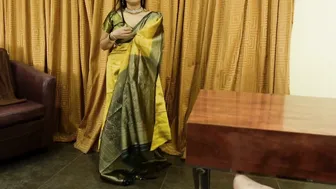 Unwrapping My Beautiful Aunty From Her Saree And Fucking Hard