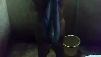 Watching Next Door Aunty Showering And Touching Herself Alone