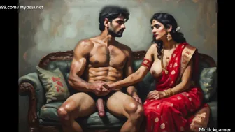 Horny Desi Aunty Riding Her Younger Boyfriend Hard In Bedroom