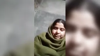 Shy Village Aunty Flashing Her Hairy Pussy Behind Closed Door