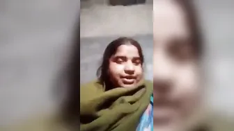 Shy Village Aunty Flashing Her Hairy Pussy Behind Closed Door