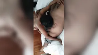 Desi Escort Aunty Getting Shared By Two Men In Cheap Hotel Bed