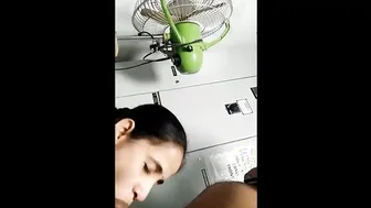 Married Aunty Giving Secret Blowjob To Younger Man In Backroom