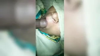 South Indian Aunty On Her Knees Sucking Dick Like A Good Slut
