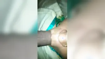 South Indian Aunty On Her Knees Sucking Dick Like A Good Slut