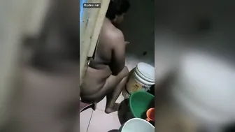 Desi Bhabhi Washing Herself After Wild Afternoon Fucking Hard
