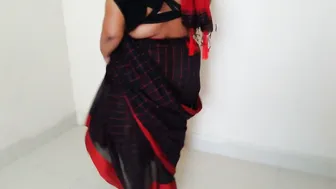 Married Aunty With Huge Boobs Fucked While Sweeping Her Room