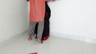 Married Aunty With Huge Boobs Fucked While Sweeping Her Room
