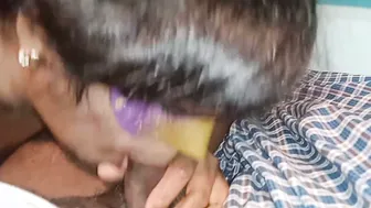 Indian Married Aunty Giving Sloppy Natural Blowjob To Neighbor