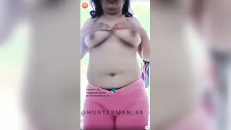 Curvy Aunty Stripping Naked Showing Everything On Camera