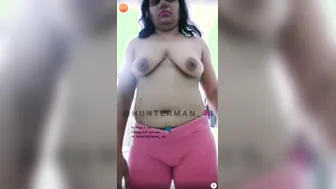 Curvy Aunty Stripping Naked Showing Everything On Camera
