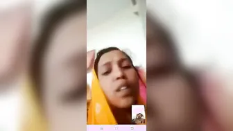 Horny Aunty Stripping Naked On Video Call And Touching Herself