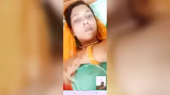 Horny Aunty Stripping Naked On Video Call And Touching Herself