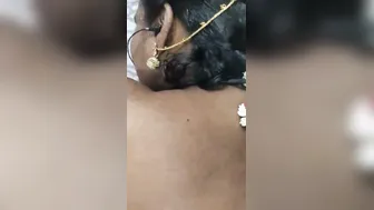 Tamil Wife Aunty Moaning Loud While Calling Husband On The Phone