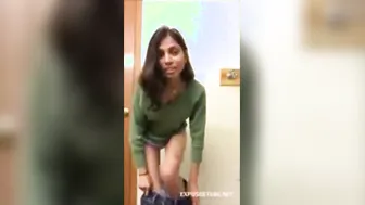 Free sex movie of a sexy college angel stripping and seducing her lover