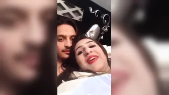 Hot blue film of a horny juvenile couple having joy in a hotel room