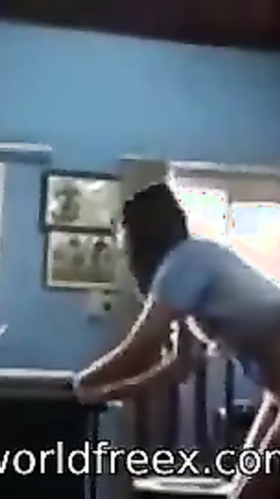 Indian porn movie scene of a skinny college gal fucking her older professor