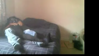 Desisex video of a college whore cheating on her bf with his ally