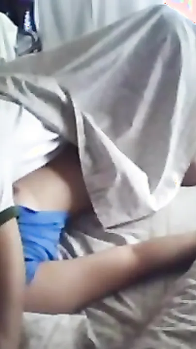 Sex mms of a lustful juvenile couple enjoying a romantic home sex session