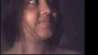 Desi bhabhi enjoying her first time sex video on a webcam with her boyfriend