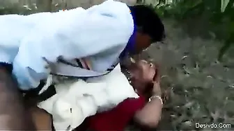 Desisex movie scene of a overweight girl enjoying outdoor sex with boyfriends ally