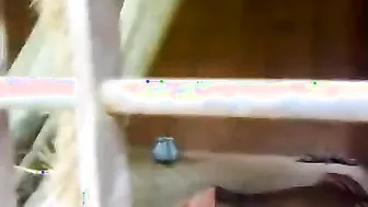 Hindisex movie scene of a desi pair enjoying outdoor sex in their new house