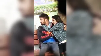 Desi sex clip of a sexually excited young pair enjoying outdoor sex