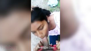 Desi sex movie of a legal age teenager hotty having outdoor pleasure with her horny bf