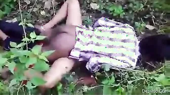 Concupiscent legal age teenager hotty enjoying outdoor sex with her most good allies