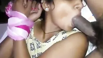 Kinky girlfriend enjoys SADOMASOCHISM play and gives a fine blowjob