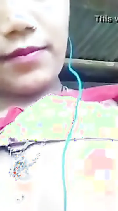 Glamorous legal age teenager plays with her firm milk shakes while on a clip call with bf
