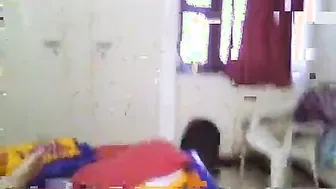 Perverteds bhabhi enjoys three-some with her spouse and his boss