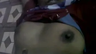 Desi bhabhi lets her husband play and squeeze her firm mambos