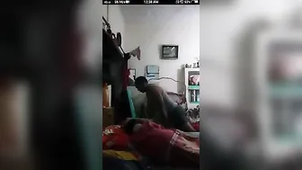 College girl receives fucked by landlord infront of her roommate