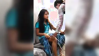 Nice-looking legal age teenager hotty enjoys outdoor sex with her lover