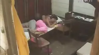 Hidden web camera catches a youthful pair enjoying a romantic pont of time