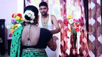 Dusky Busty Aunty Playing With Her Boyfriend Showing Everything