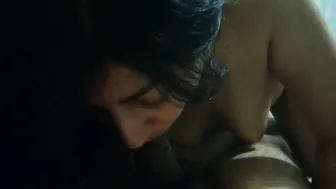 Married Aunty On Her Knees Sucking My Thick Dick Deepthroat