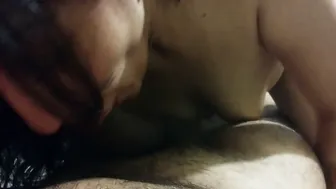 Married Aunty On Her Knees Sucking My Thick Dick Deepthroat