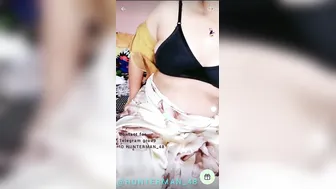 South Indian Aunty Doing Live Show Stripping Naked For Viewers