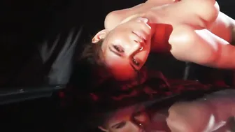 Wet Sari Clinging To Her Body While Dancing In The Rain