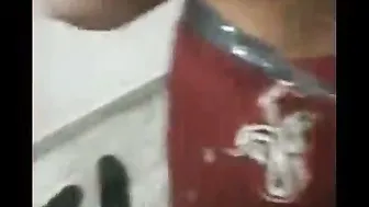 Beautiful Aunty Looking Sexy And Tempting In Her Red Saree