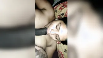 Busty Aunty Giving Head To Her Man In The Bedroom At Night
