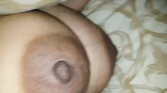 Busty Aunty Stroking And Teasing Until Completion All Over Her