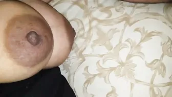 Busty Aunty Stroking And Teasing Until Completion All Over Her