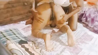 Older Couple From Village Enjoying Intimate Session At Home Alone